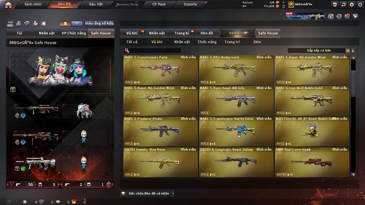 shop acc cf uy tin gia re